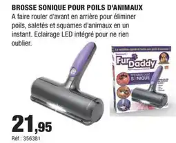Autobacs Brosse sonique pour poils d'animaux offre