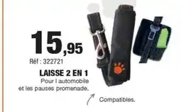 Autobacs Laisse 2 en 1 offre