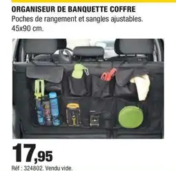 Autobacs Organiseur de banquette coffre offre