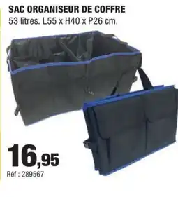 Autobacs Sac organiseur de coffre offre