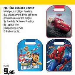 Autobacs Protège dossier disney offre