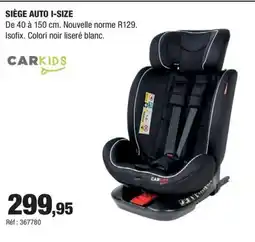 Autobacs Siège auto i-size offre