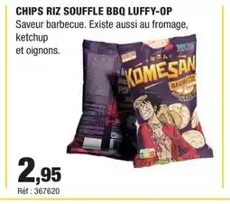 Autobacs Chips riz souffle bbq luffy-op offre