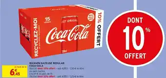 Intermarché Coca-cola boisson gazeuse regular offre
