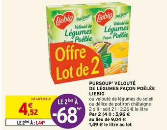Intermarché Liebig pursoup' velouté de légumes façon poêlée offre