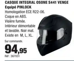 Autobacs Casque integral osone s441 venge offre