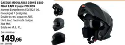 Autobacs Casque modulable osone s550 dual face equipé pinlock offre