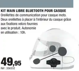 Autobacs Kit main libre bluetooth pour casque offre