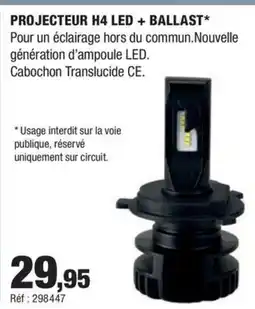 Autobacs Projecteur h4 led + ballast⭑ offre