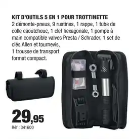 Autobacs Kit d'outils 5 en 1 pour trottinette offre