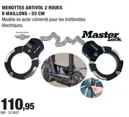 Autobacs Menottes antivol 2 roues offre