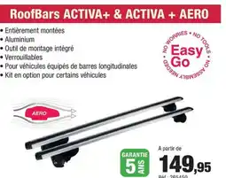 Autobacs Roofbars activa+ & activa + aero offre