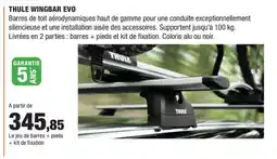 Autobacs Thule wingbar evo offre