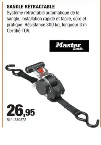 Autobacs Sangle rétractable offre