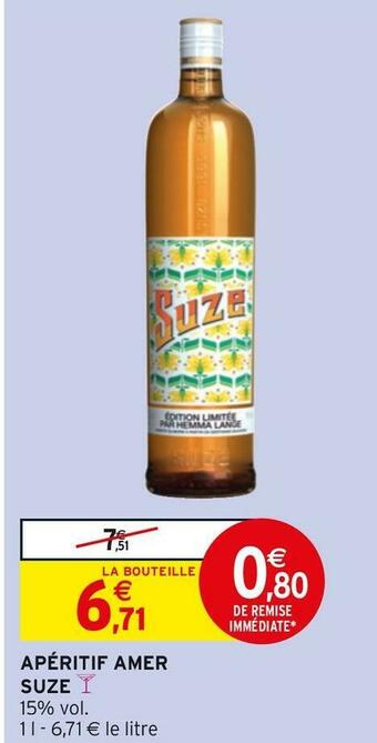 Intermarché Suze apéritif amer offre