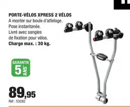 Autobacs Porte-vélos xpress 2 vélos offre