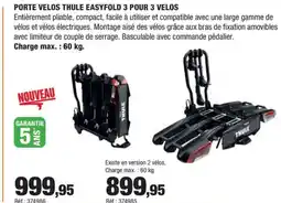 Autobacs Porte velos thule easyfold 3 pour 3 velos offre