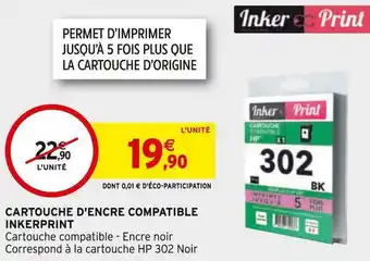 Intermarché Inkerprint cartouche d'encre compatible offre