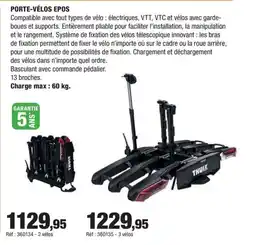 Autobacs Porte-vélos epos offre