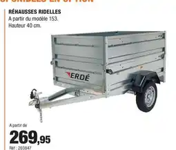 Autobacs Réhausses ridelles offre