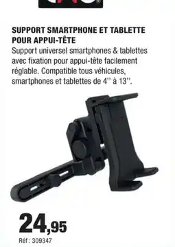 Autobacs Support smartphone et tablette pour appui-tête offre