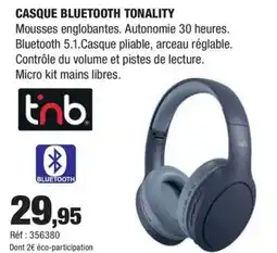 Autobacs Casque bluetooth tonality offre