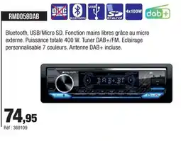 Autobacs RMD058DAB offre