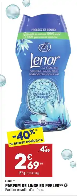 ALDI Pardum de linge en perles offre