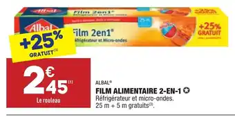 ALDI Film alimentaire 2-en-1 offre