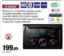Autobacs FH-S820DAB offre