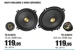 Autobacs Haut-parleurs 2 voies séparées offre