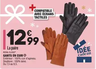 ALDI Gants en cuir offre