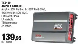 Autobacs Ampli 4 canaux offre