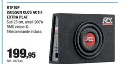 Autobacs Rtf10p caisson clos actif extra plat offre