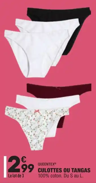ALDI Culottes ou tangas offre