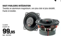 Autobacs Haut-parleurs intégration offre
