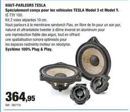 Autobacs Haut-parleurs tesla offre