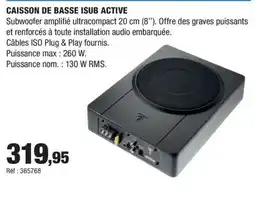 Autobacs Caisson de basse isub active offre