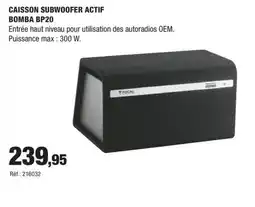 Autobacs Caisson subwoofer actif bomba bp20 offre