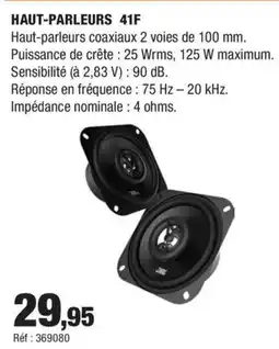 Autobacs Haut-parleurs 41f offre