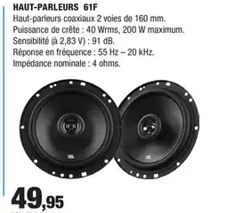 Autobacs Haut-parleurs 61f offre