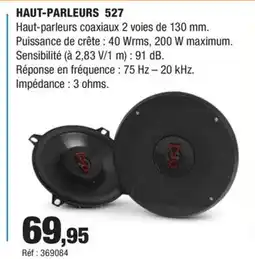 Autobacs Haut-parleurs 527 offre
