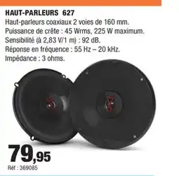 Autobacs Haut-parleurs 627 offre
