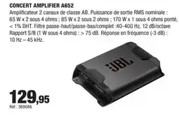 Autobacs Concert amplifier a652 offre