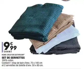 ALDI Set de serviettes offre