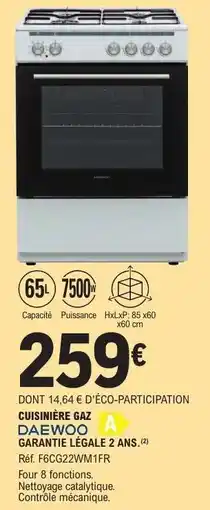E.Leclerc CUISINIERE GAZ DAEWOO offre