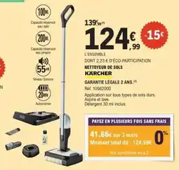 E.Leclerc NETTOYEUR DE SOLS KÄRCHER offre