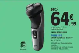 E.Leclerc PHILIPS Rasoir Séries 3000 offre