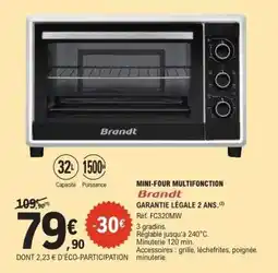 E.Leclerc MINI-FOUR MULTIFONCTION Brandt offre