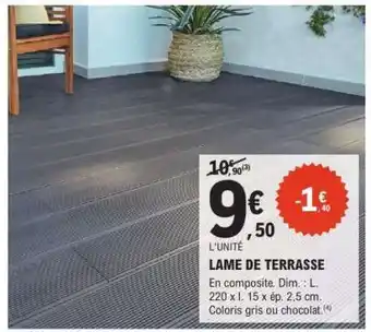 E.Leclerc LAME DE TERRASSE offre